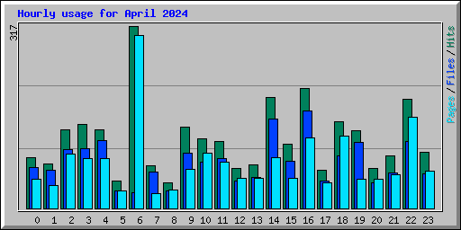 Hourly usage for April 2024