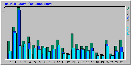 Hourly usage for June 2024