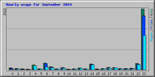 Hourly usage for September 2024